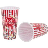 2 pk 34 oz Plastic Popcorn Cups
