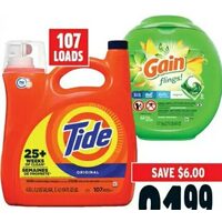 Tide or Gain Laundry Detergent
