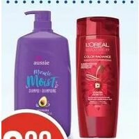 Aussie Pump, L'oreal Hair Expertise Shampoo or Pantene Hair Care Products