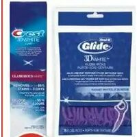 Oral-B Glide 3dwhite Floss Picks Crest 3dwhite Luxe or Gum Detoxify Toothpaste