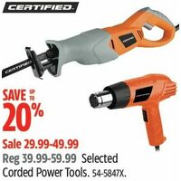 Certified Corded Power Tools