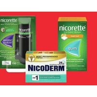 Nicorette Quickmist or Gum or Nicoderm Clear Step Patches 