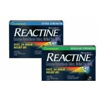 Reactine Tablets or Liquid Gels or Benadryl Allergy Caplets 
