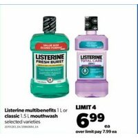 Listerine Multibenefits Or Classic Mouthwash