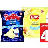 Ruffles or Lay’s Value Size Potato Chips