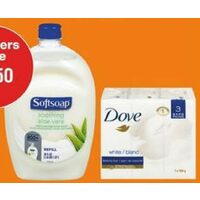 Dove Bar Soap, Body Wash, Women's Base Antiperspirant, Softsoap Liquid Hand Soap Refill  or Head and Shoulders Hair Care