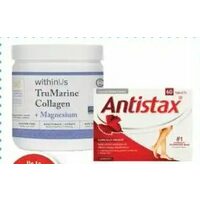 Antistax Tablets Withinus Trumarine Collagen or With Magnesium Powder