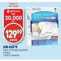 Dr-Ho's Pain Therapy System 4 Pad t.e.n.s. Device