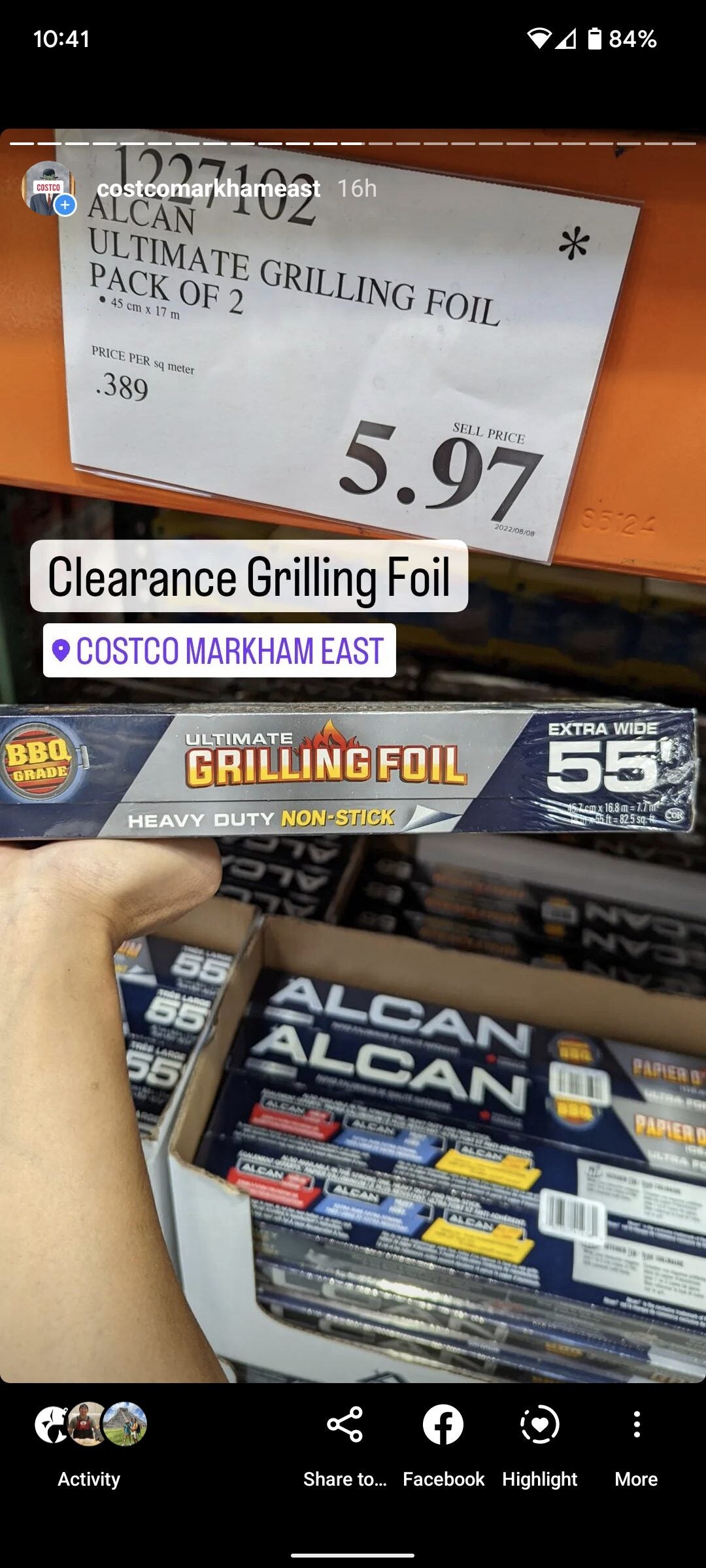 Alcan Non-Stick Ultimate Grilling Foil 18”x35