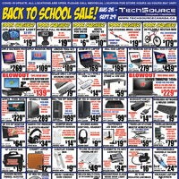 Tech Source - Back To School Sale Flyer