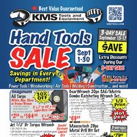 KMS Tools - Hand Tools Sale Flyer