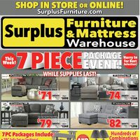 Surplus Furniture - 7-Piece Packages Event (Belleville/Peterborough/Oshawa - ON) Flyer