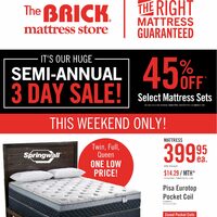 The Brick - Mattress Store - Semi-Annual Sale Flyer