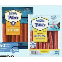 Piller's Turkey Bites, Mini Pepperoni or Salami Sticks