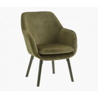 Udsbjerg Mid-Century Style Olive Green Welvet Armchair 