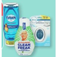 Dawn Dish Detergent, Mr. Clean Magic Erasers or Sheets or Cleaners or Febreze Air Care