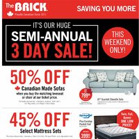 The Brick - Saving You More - Semi-Annual Sale (NB) Flyer