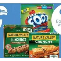 Nature Valley Trail Mix or Crunchy Granola Bars or Betty Crocker Gushers, Fruit Roll Ups or Fruit Buy the Foot