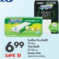 Swiffer Dry Refill, Wet Refill Or Duster Kits