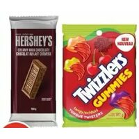 Hershey's Chocolate Bar Twizzlers Gummies or Jolly Rancher Candy