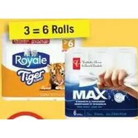 Royale Tiger or PC Max Paper Towels