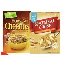 General Mills Cereal, Chex Cereal or Oatmeal Crisp Cereal