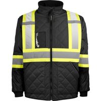 Terra Black High-Vis Quilted Safety Jackets