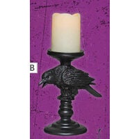 Home Accents Holiday Decor 12" LED Crow Candle Holder