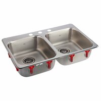 Kindred Double Kitchen Sink 20'' x 31'' x 7'' 