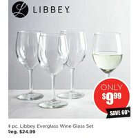 Libbey Everglass Wine Glass Set