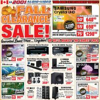 2001 Audio Video - Weekly Deals - Fall Clearance Sale Flyer