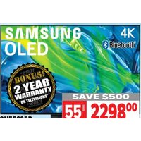 Samsung Quantum HDR OLED 4K TV 55''