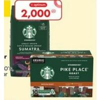 Starbucks Ground or Whole Bean Coffee, K-Cups, Cold Brew or Instant Coffee