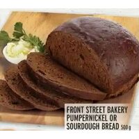 Front Street Bakery Pumpernickel Or Sourdough Bread