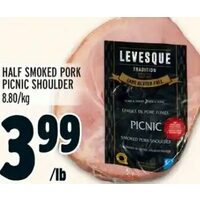 Half Smoked Pork Picnic Shoulder