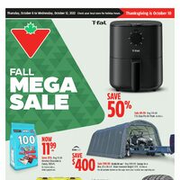 Canadian Tire - Weekly Deals - Fall Mega Sale (Ottawa/Thunder Bay/Saskatoon/Edmonton Area) Flyer