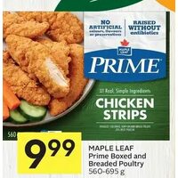 Maple Leaf Prime Boxed And Breaded Poultry