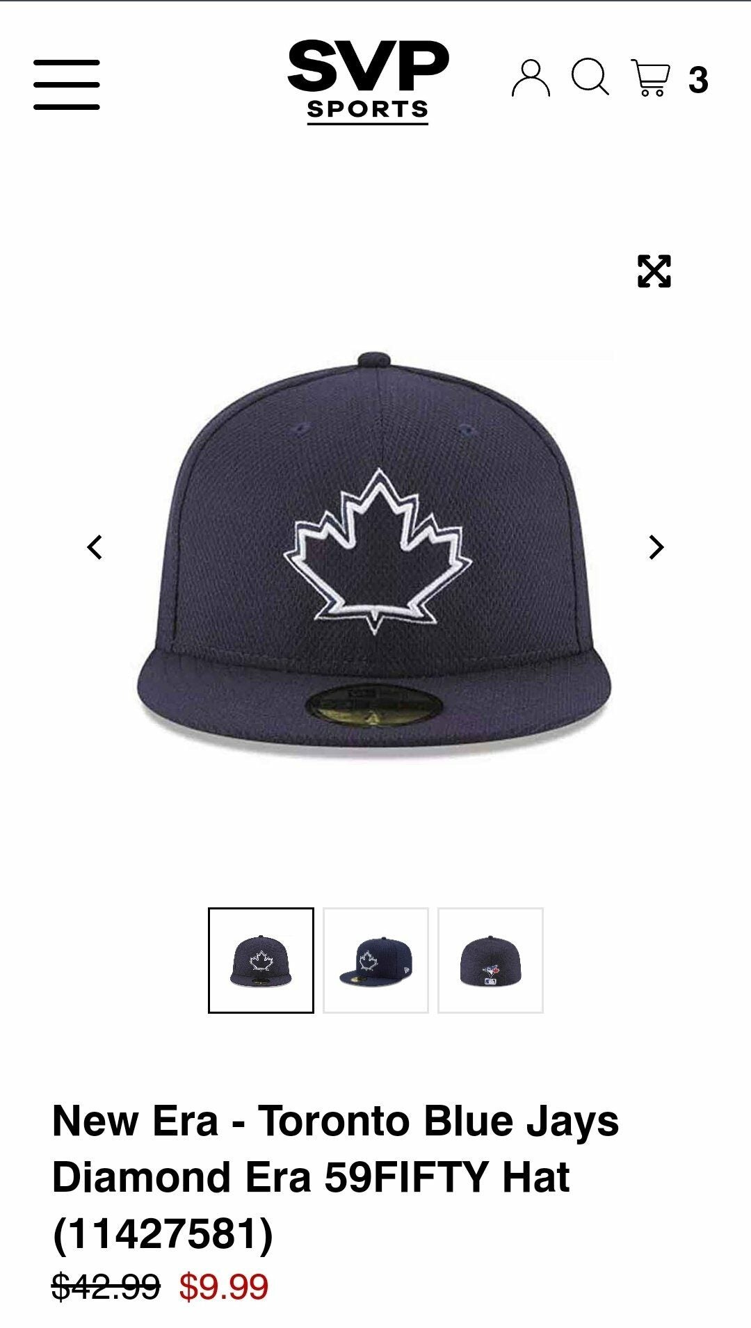 SVP Sports] New Era Blue Jays hats on sale $9.99, 14.99, more