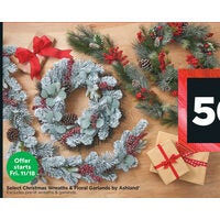 Christmas Wreaths & Floral Garlands  By Ashland