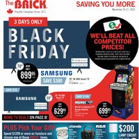 The Brick - Saving You More - Black Friday Sale (West) Flyer