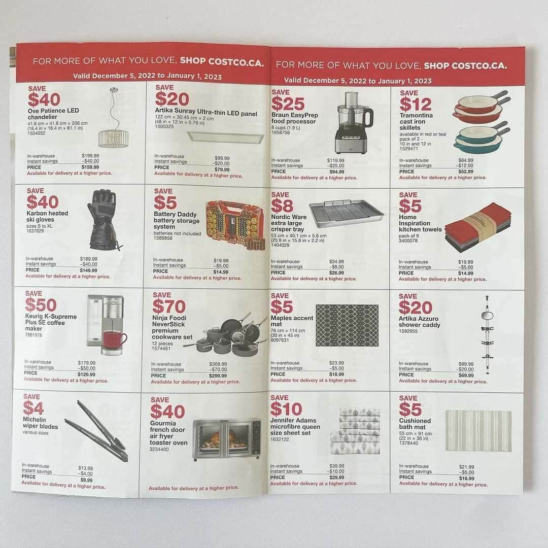 [Costco] Costco Members Saving Flyer (December 5 January 1, 2023) Forums