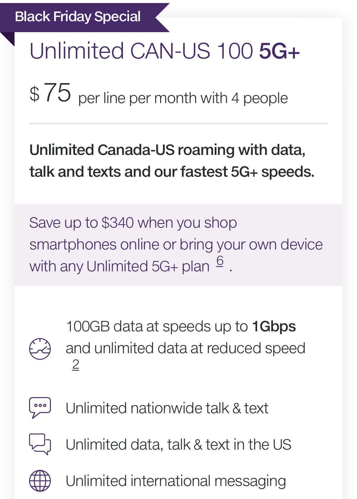 telus 100gb plan