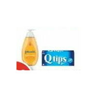 Q-Tips Cotton Swabs, Vaseline Jelly or Johnson's Baby Toiletries
