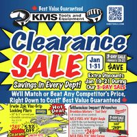 KMS Tools - Monthly Offers - Clearance Sale Flyer