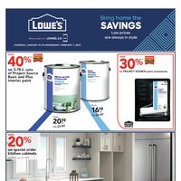 Lowe's - Weekly Deals - Bring Home The Savings (SK/MB) Flyer