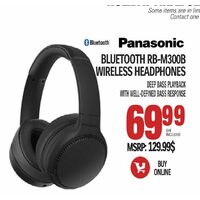 Panasonic Bluetooth RB-M300B Wireless Headphones