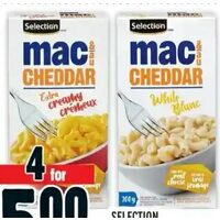 Selection Mac & Cheddar