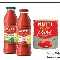 Mutti Whole Peeled Tomatoes Or Mutti Strained Tomatoes