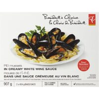 PC Pei Mussels in Provencale or Creamy White Wine Sauce or Battered Wild Sea Salt and Vinegar Haddock Bites