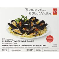 PC Pei Mussels in Provencale or Creamy White Wine Sauce or Battered Wild Sea Salt and Vinegar Haddock Bites